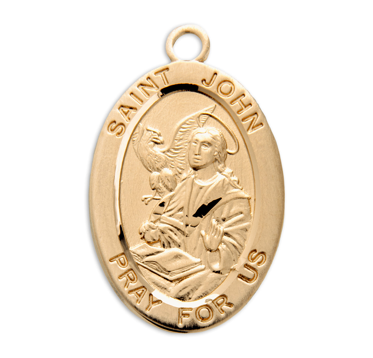 St. John the Evangelist Sterling Silver Medal Necklace