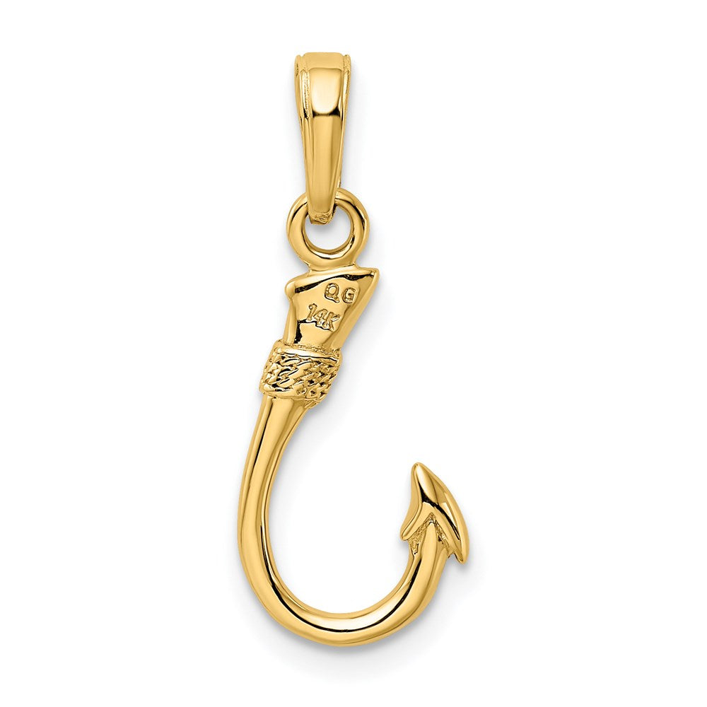 Extel Medium 14k Yellow Gold Fish Hook Pendant