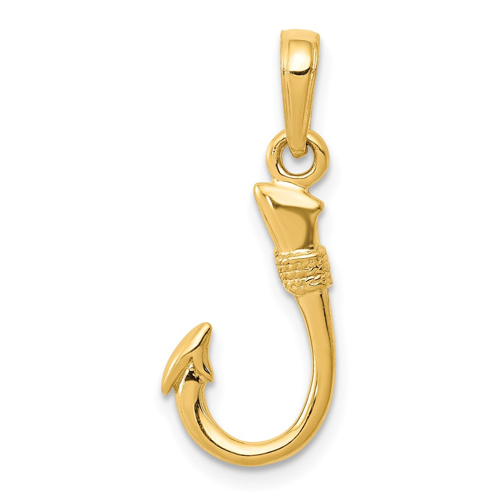 Extel Medium 14k Yellow Gold Fish Hook Pendant