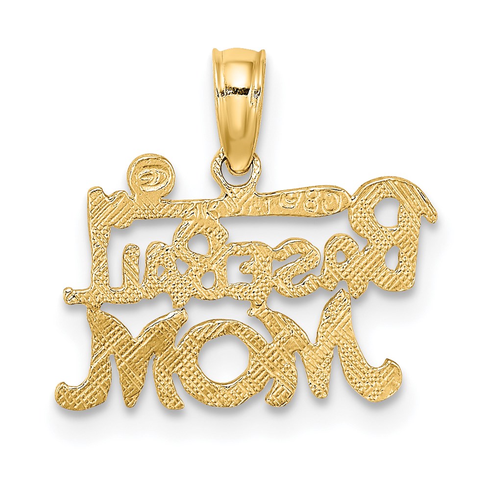 Extel Small 14k Gold BASEBALL MOM Charm