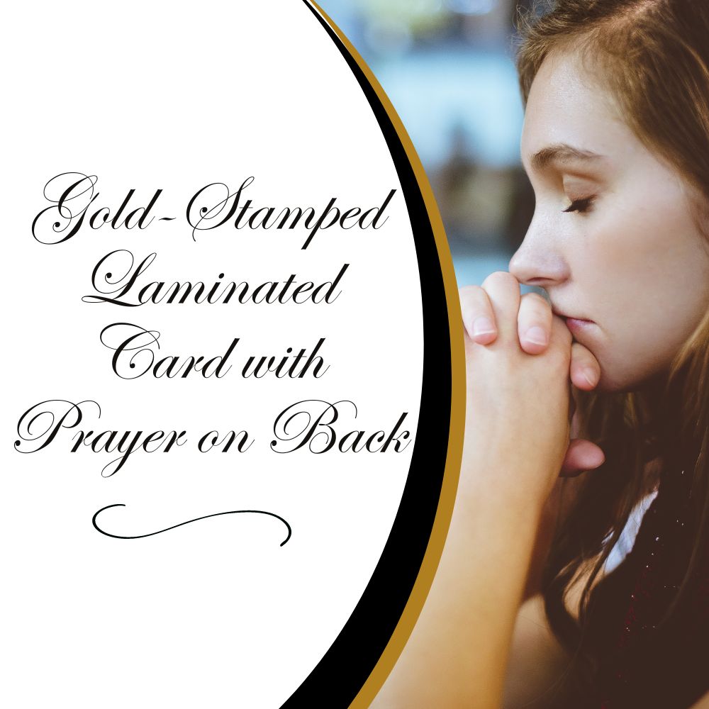 Prayer to St. Michael Catholic Prayer Holy Card with Prayer on Back, Pack of 25