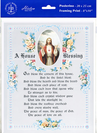 House Blessing - Sacred Heart of Jesus Print Set of 3