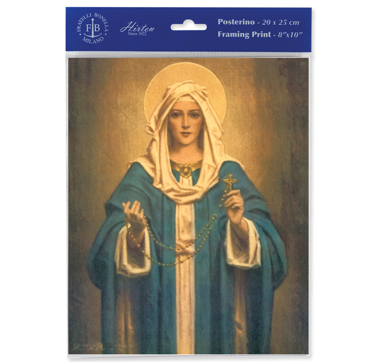 Our Lady of the Rosary Framing Print Wall Art Decor Set of 3