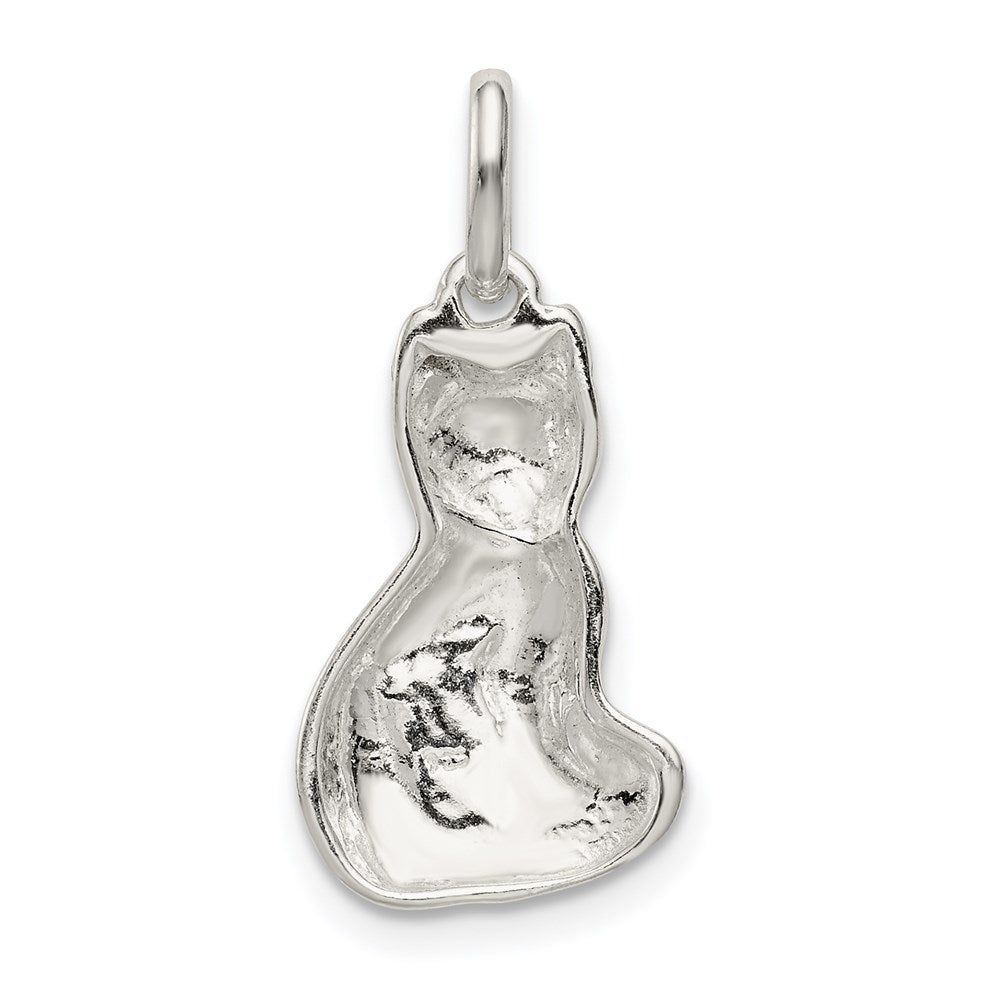 Extel Medium Sterling Silver Cat Charm