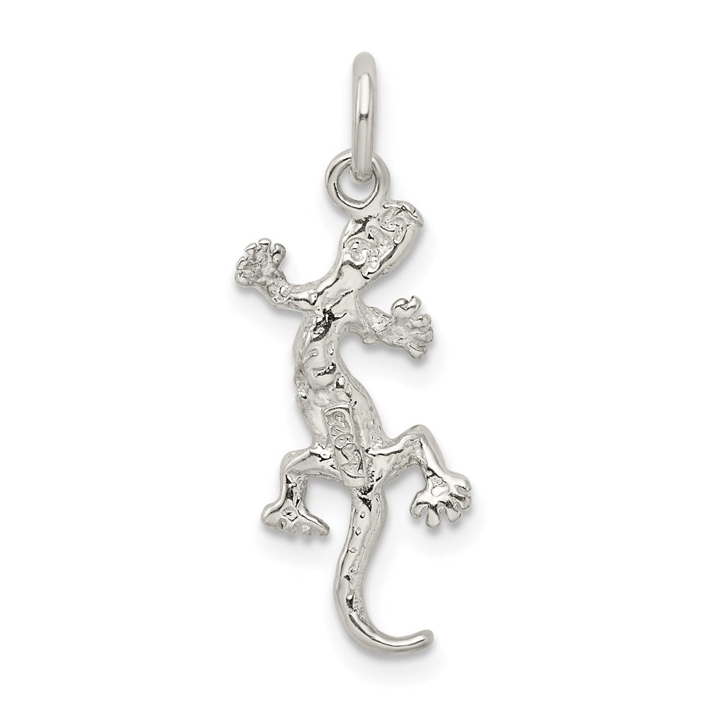 Extel Medium Sterling Silver Lizard Charm, Made in USA