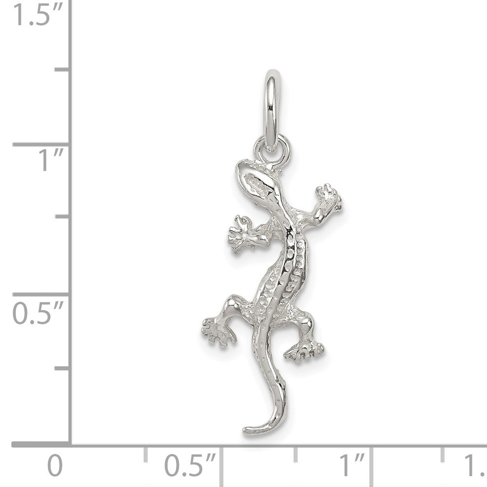 Extel Medium Sterling Silver Lizard Charm, Made in USA