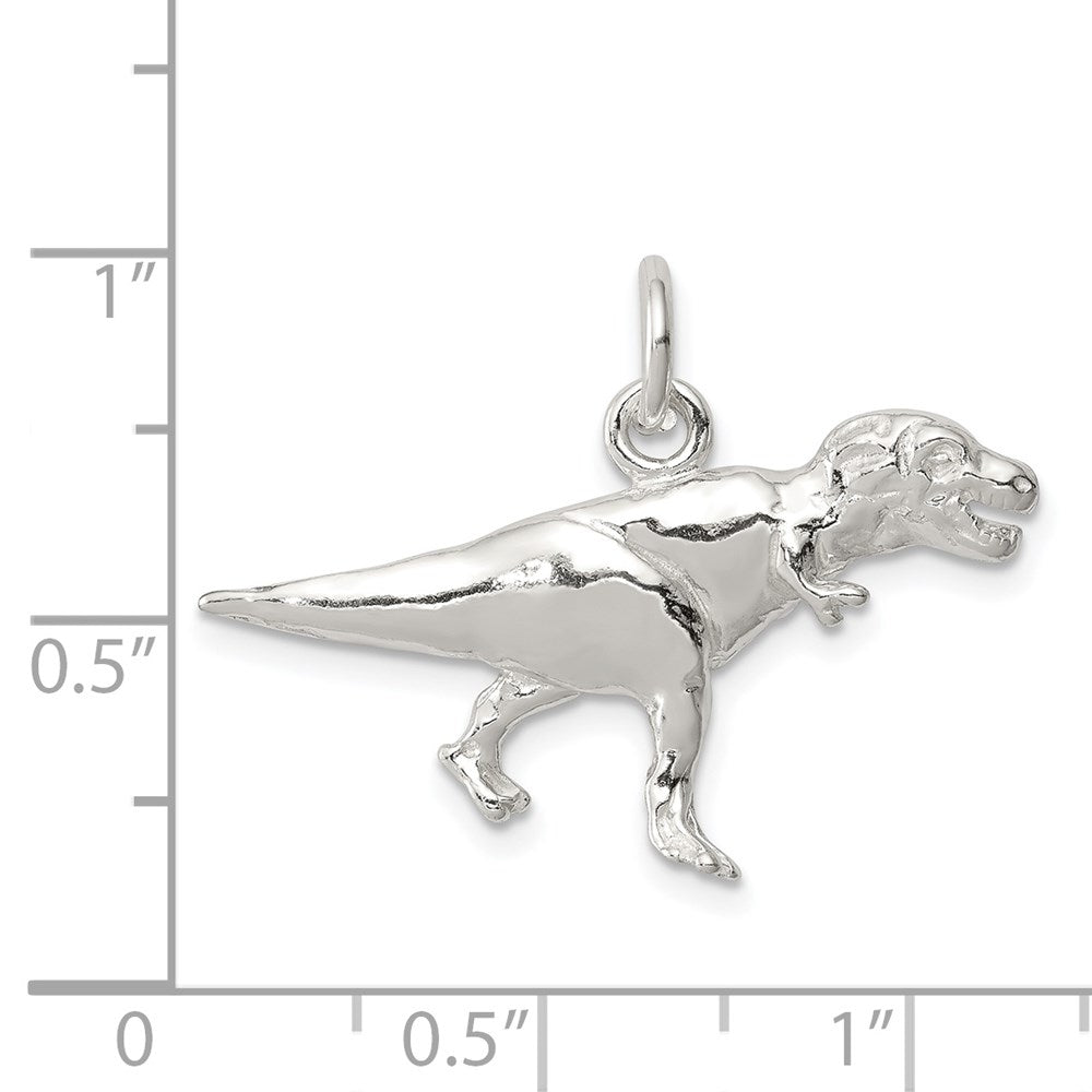 Extel Medium Sterling Silver T-Rex Charm