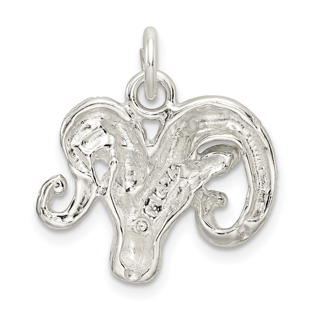 Extel Medium Sterling Silver Ram Charm