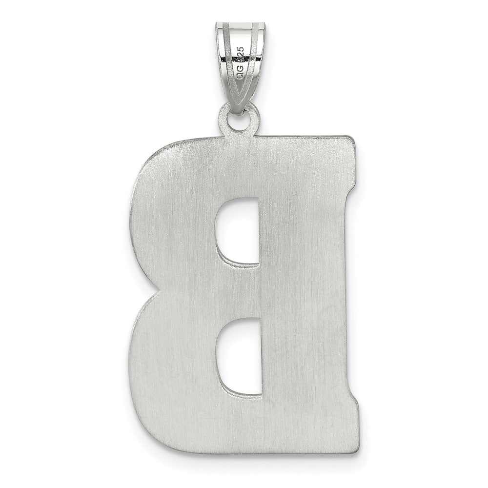 Extel Large Sterling Silver Initial B Charm, Made in USA