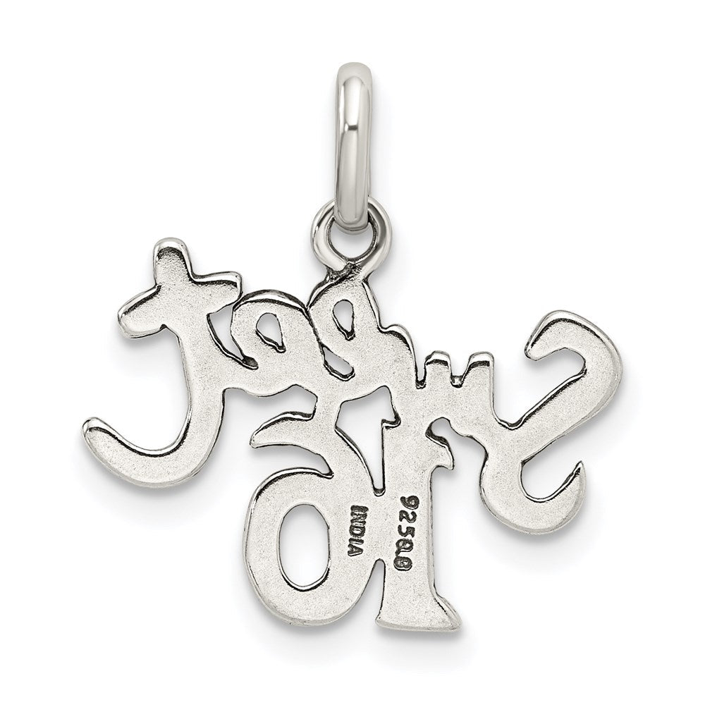 Extel Medium Sterling Silver Sweet 16 Charm