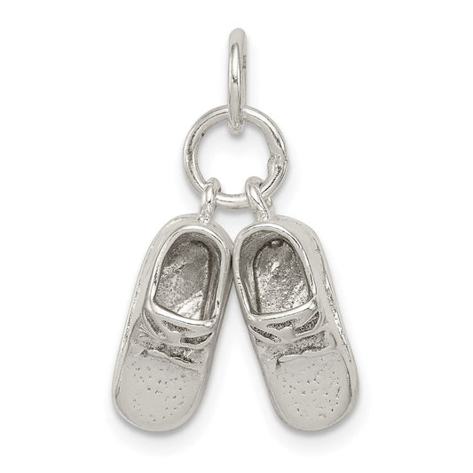 Extel Medium Sterling Silver Baby Shoes Charm