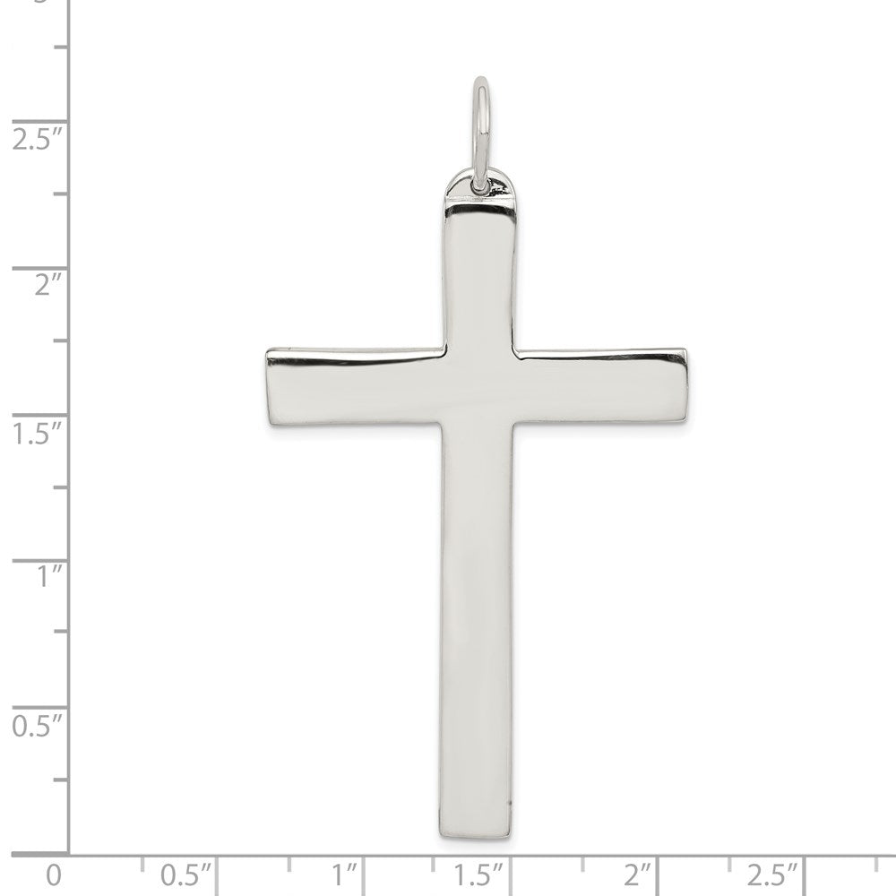 Extel Extra Large Sterling Silver Latin Cross Charm Pendant