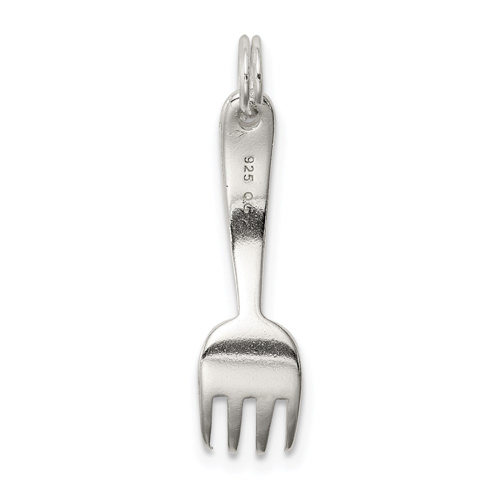 Extel Medium Sterling Silver Fork Charm