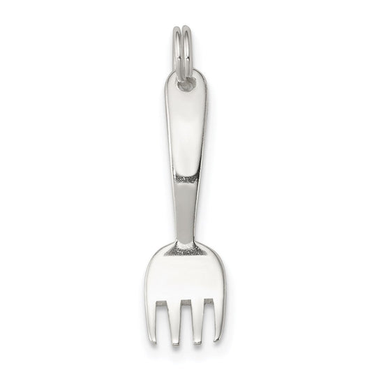 Extel Medium Sterling Silver Fork Charm