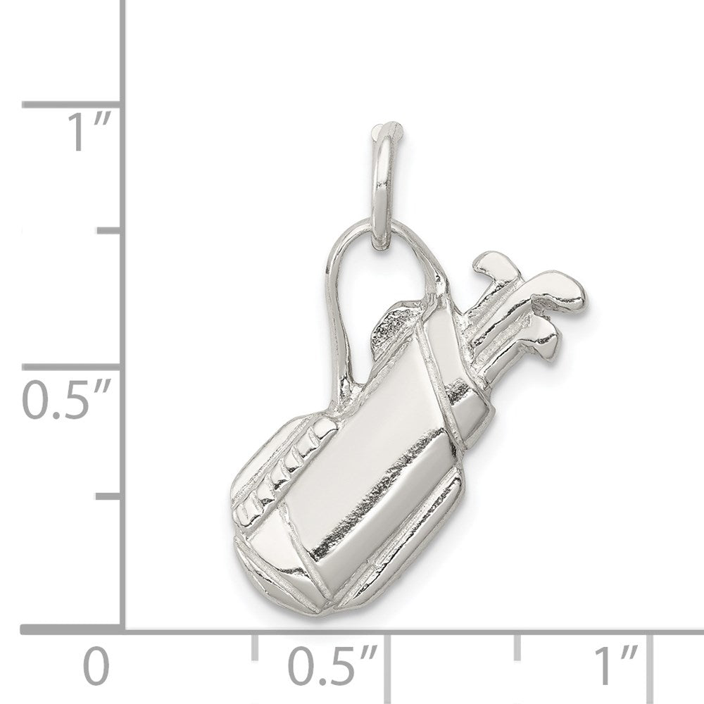 Extel Medium Sterling Silver Golf Bag Charm