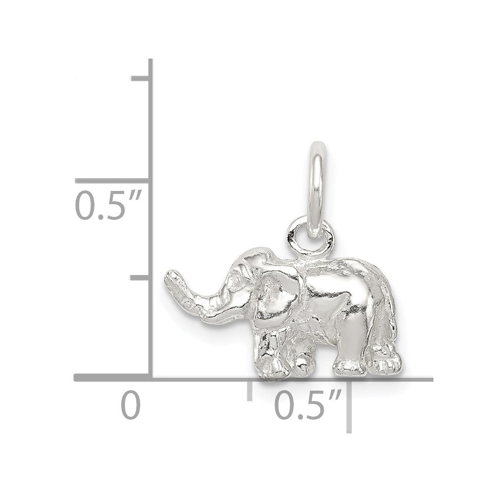 Extel Small Sterling Silver Elephant Charm