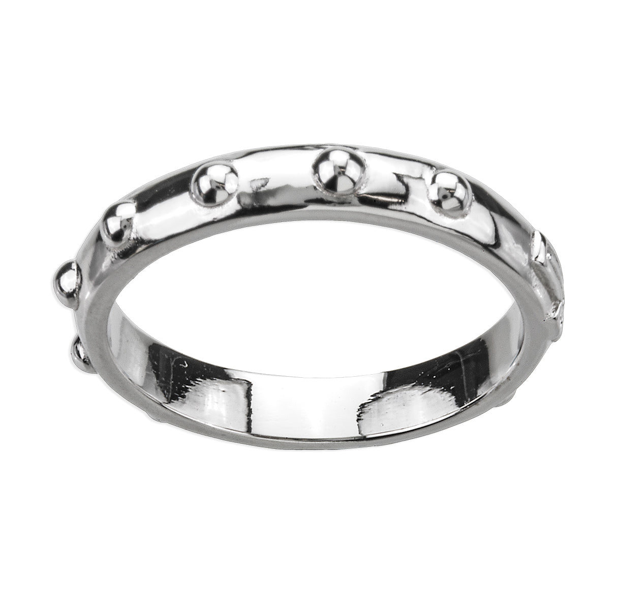 Sterling Silver Rosary Ring