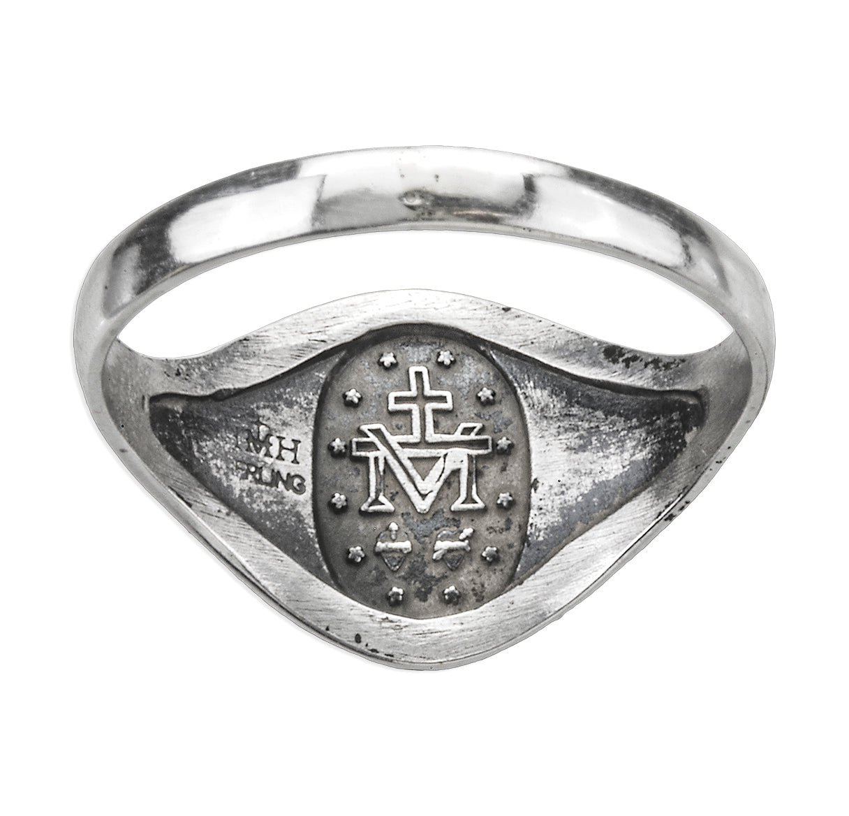 Sterling Silver Miraculous Medal Ring