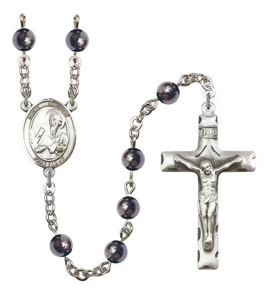 Extel Saint Andrew the Apostle Catholic Rosary Beads for Men, Made in USA