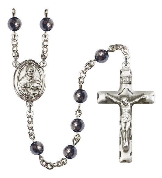 Extel Saint Albert the Great Catholic Rosary Beads for Men, Made in USA