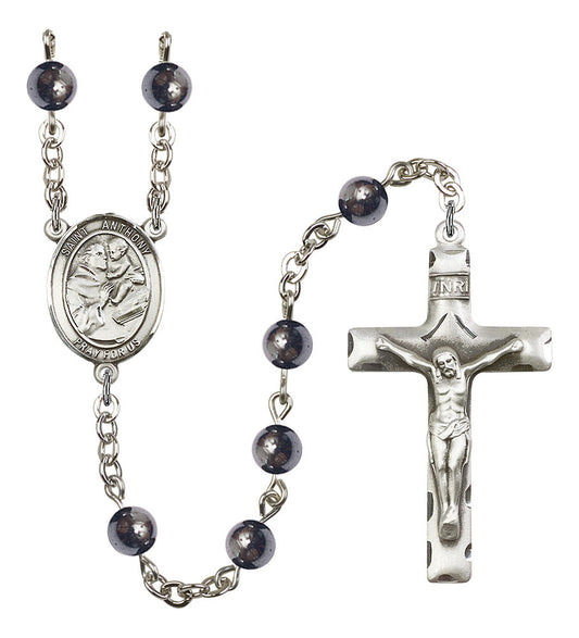 Extel Saint Anthony of Padua Catholic Rosary Beads for Men, Made in USA