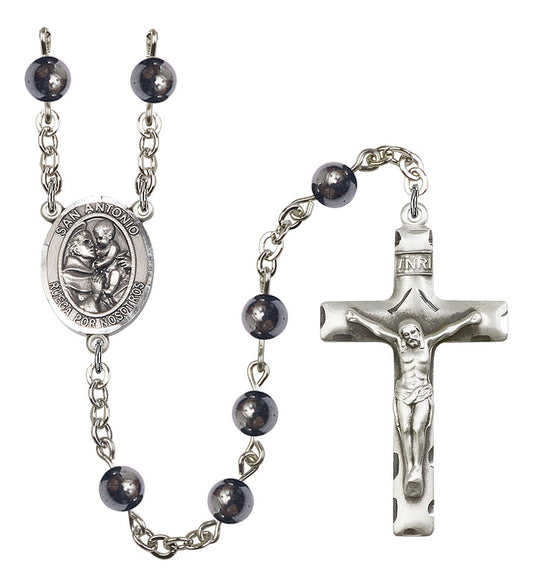 Extel Saint Anthony of Padua Catholic Rosary Beads for Men, Made in USA