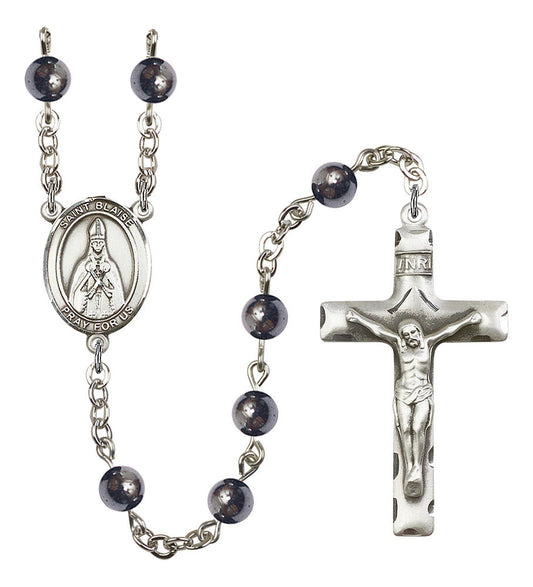 Extel Saint Blaise Catholic Rosary Beads for Men, Made in USA