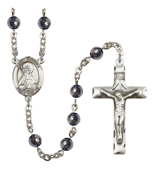 Extel Saint Bridget of Sweden Catholic Rosary Beads for Men, Made in USA