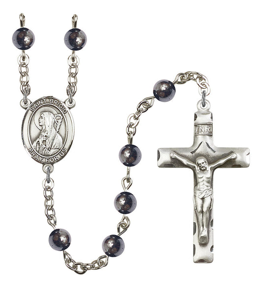 Extel Saint Brigid of Ireland Catholic Rosary Beads for Men, Made in USA