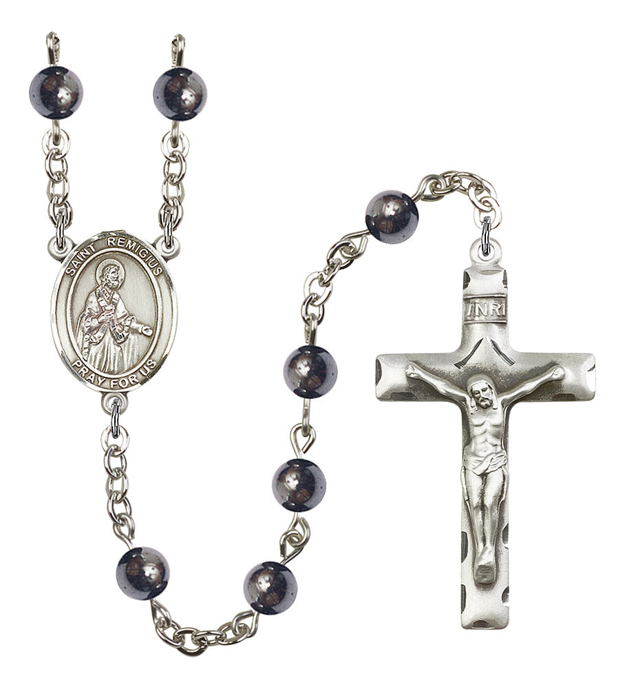 Extel Saint Remigius of Reims Catholic Rosary Beads for Men, Made in USA