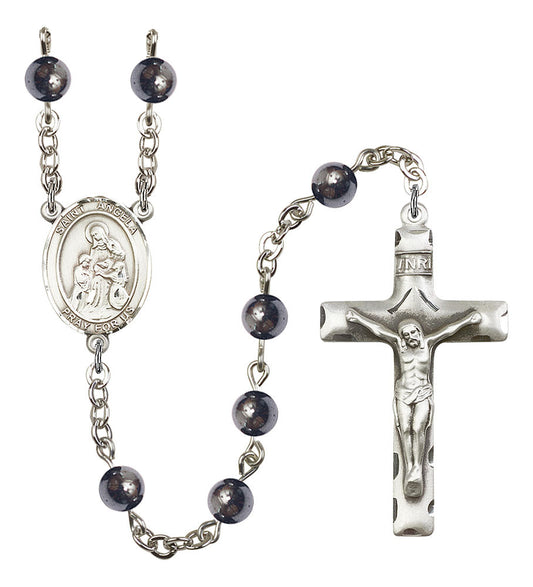 Extel Saint Angela Merici Catholic Rosary Beads for Men, Made in USA