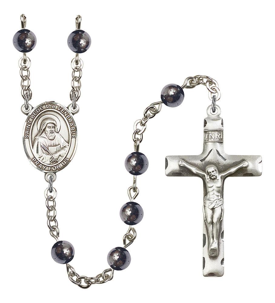 Extel Saint Bede the Venerable Catholic Rosary Beads for Men, Made in USA