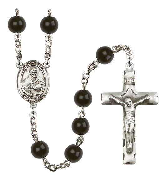 Extel Saint Albert the Great Catholic Rosary Beads for Men, Made in USA