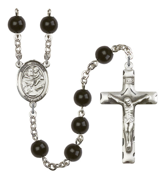 Extel Saint Anthony of Padua Catholic Rosary Beads for Men, Made in USA