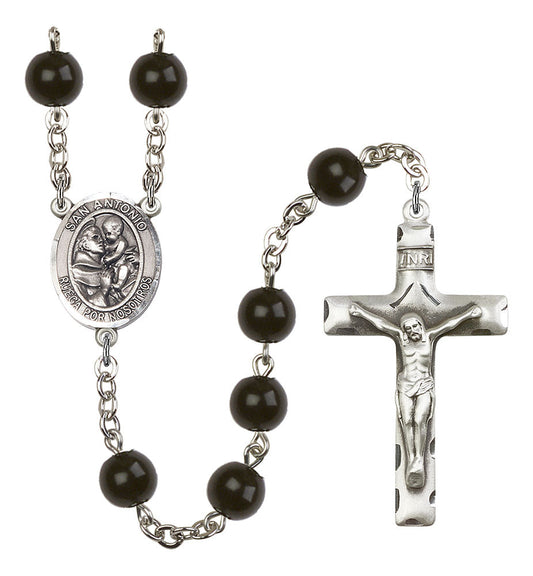 Extel Saint Anthony of Padua Catholic Rosary Beads for Men, Made in USA