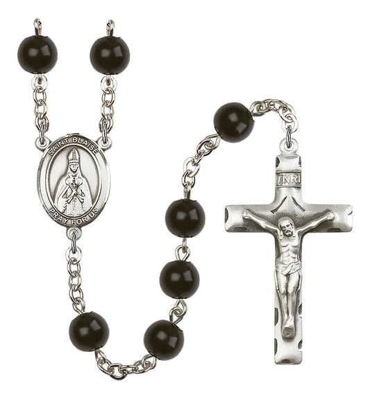 Extel Saint Blaise Catholic Rosary Beads for Men, Made in USA