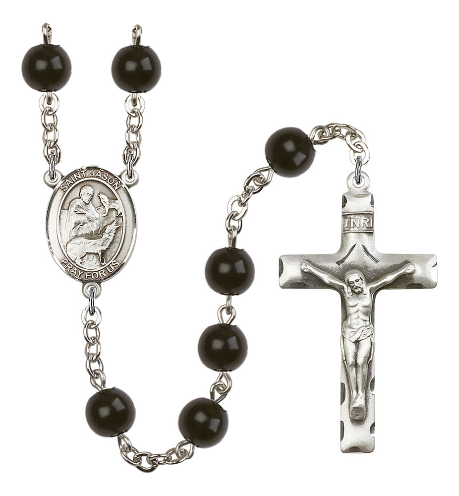 Extel Saint Jason Catholic Rosary Beads for Men, Made in USA