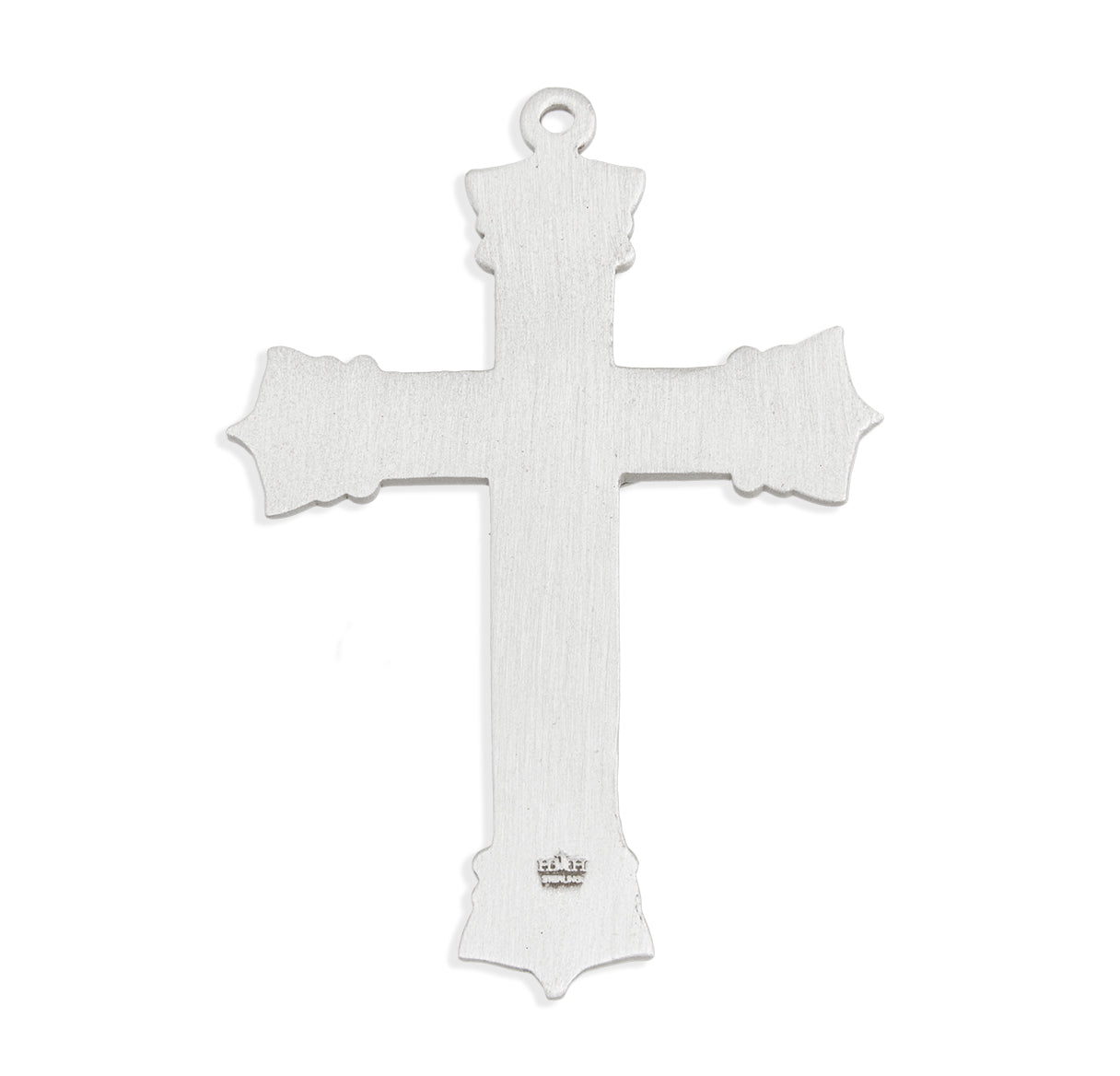 Gothic Scroll Style Sterling Silver Crucifix Necklace