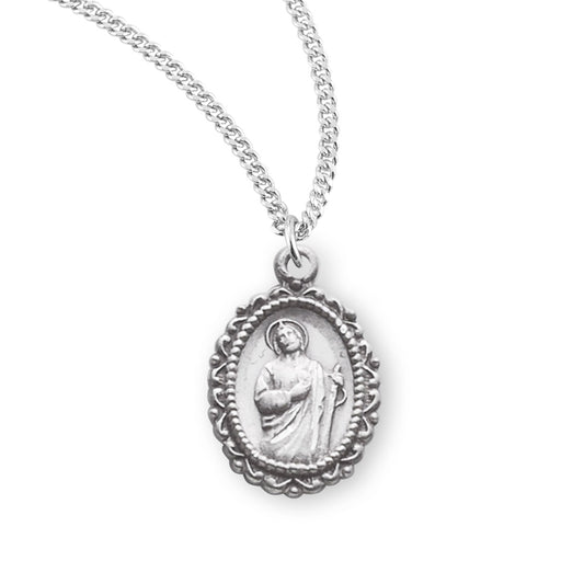 St. Jude Sterling Silver Medal Necklace