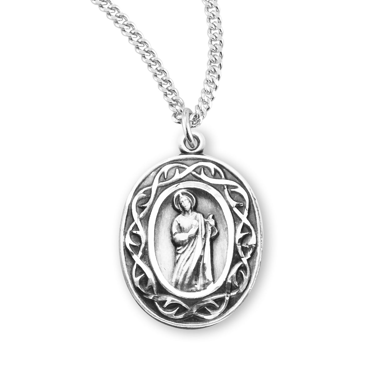 St. Jude Sterling Silver Medal Necklace