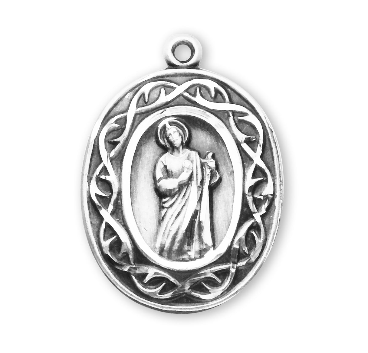 St. Jude Sterling Silver Medal Necklace