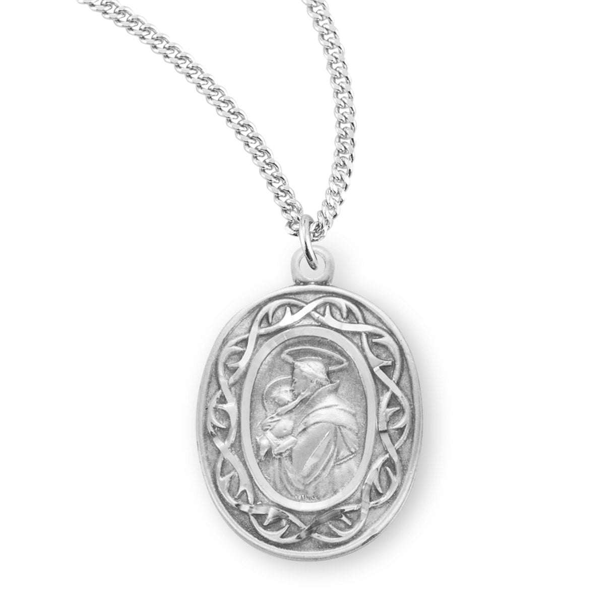 St. Anthony Sterling Silver Medal Necklace