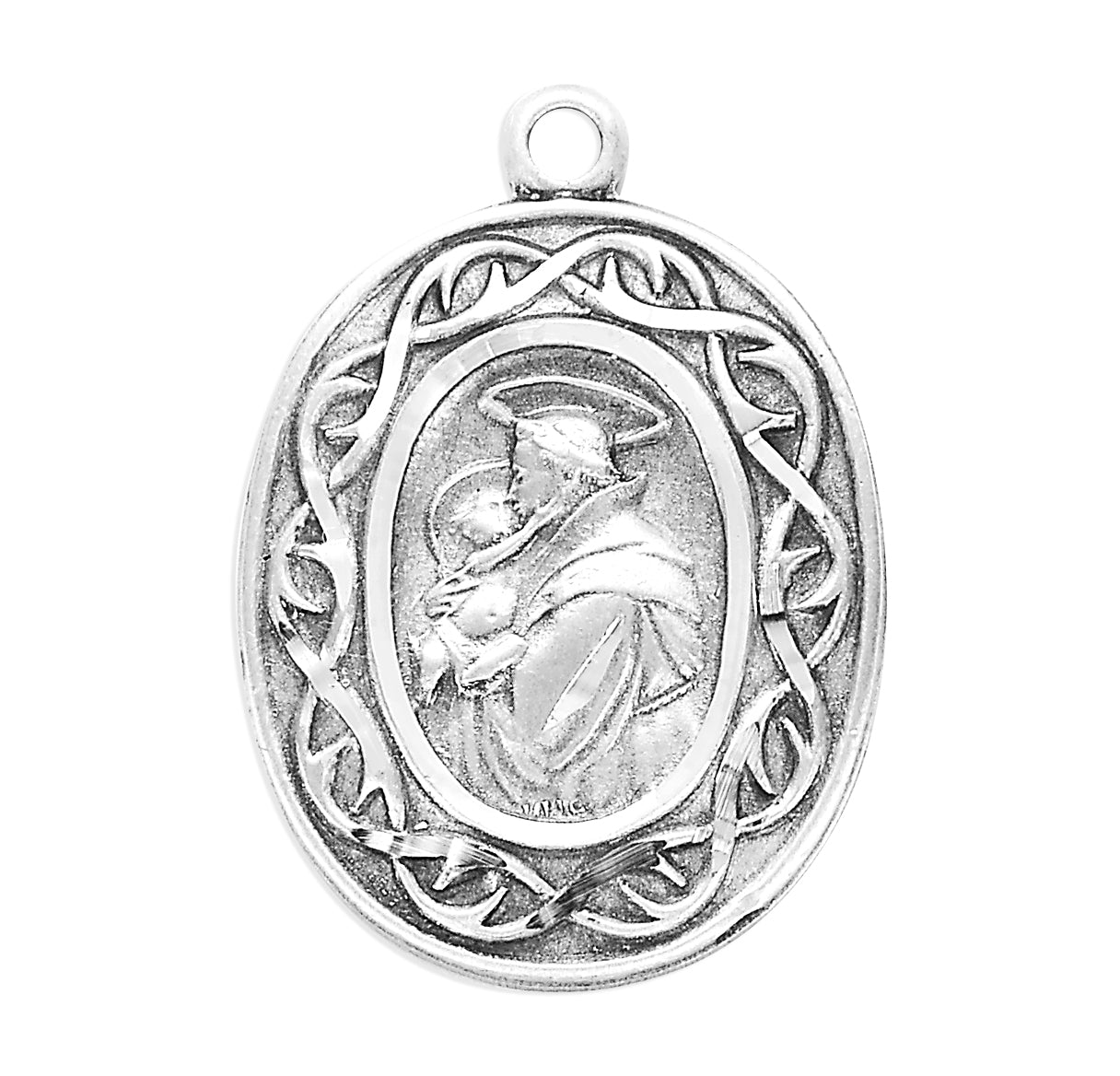 St. Anthony Sterling Silver Medal Necklace