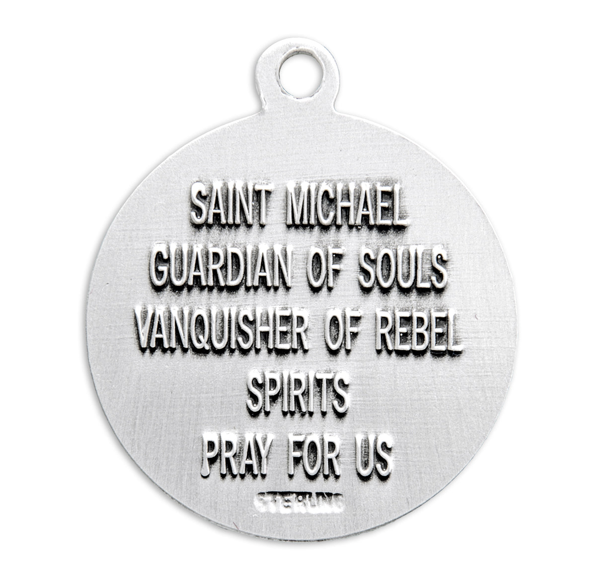 St. Michael Sterling Silver Medal Necklace