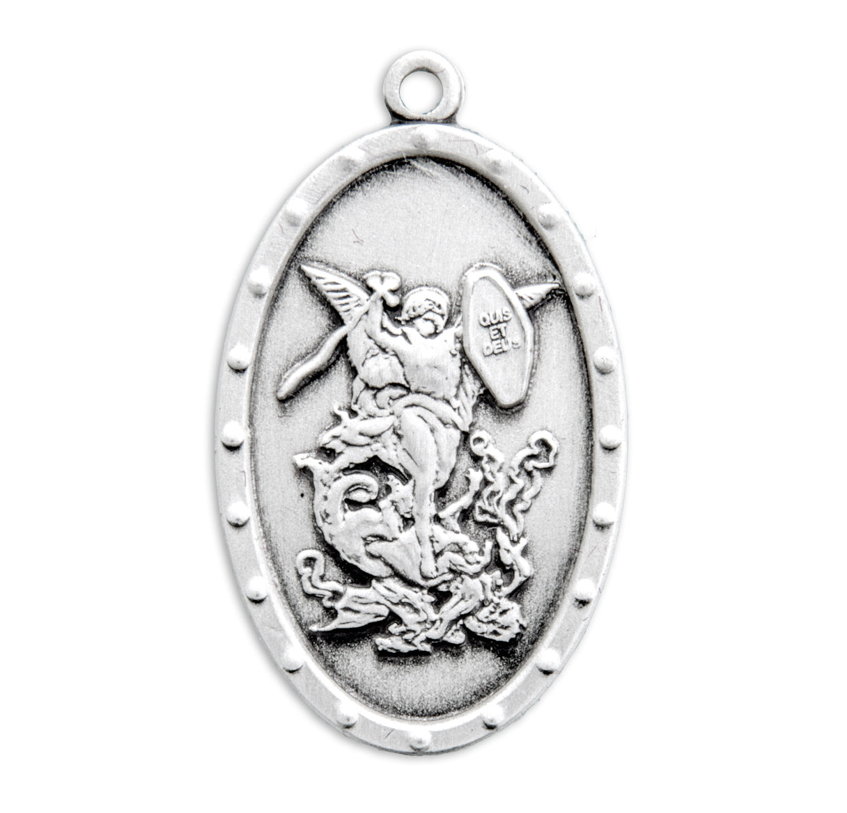 St. Michael Sterling Silver Medal Necklace