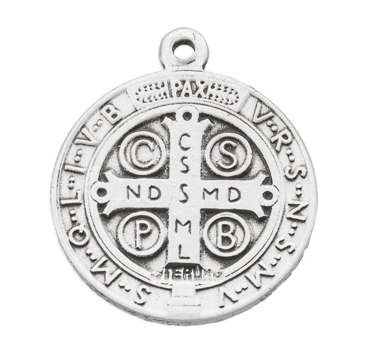 St. Benedict Sterling Silver Medal Necklace