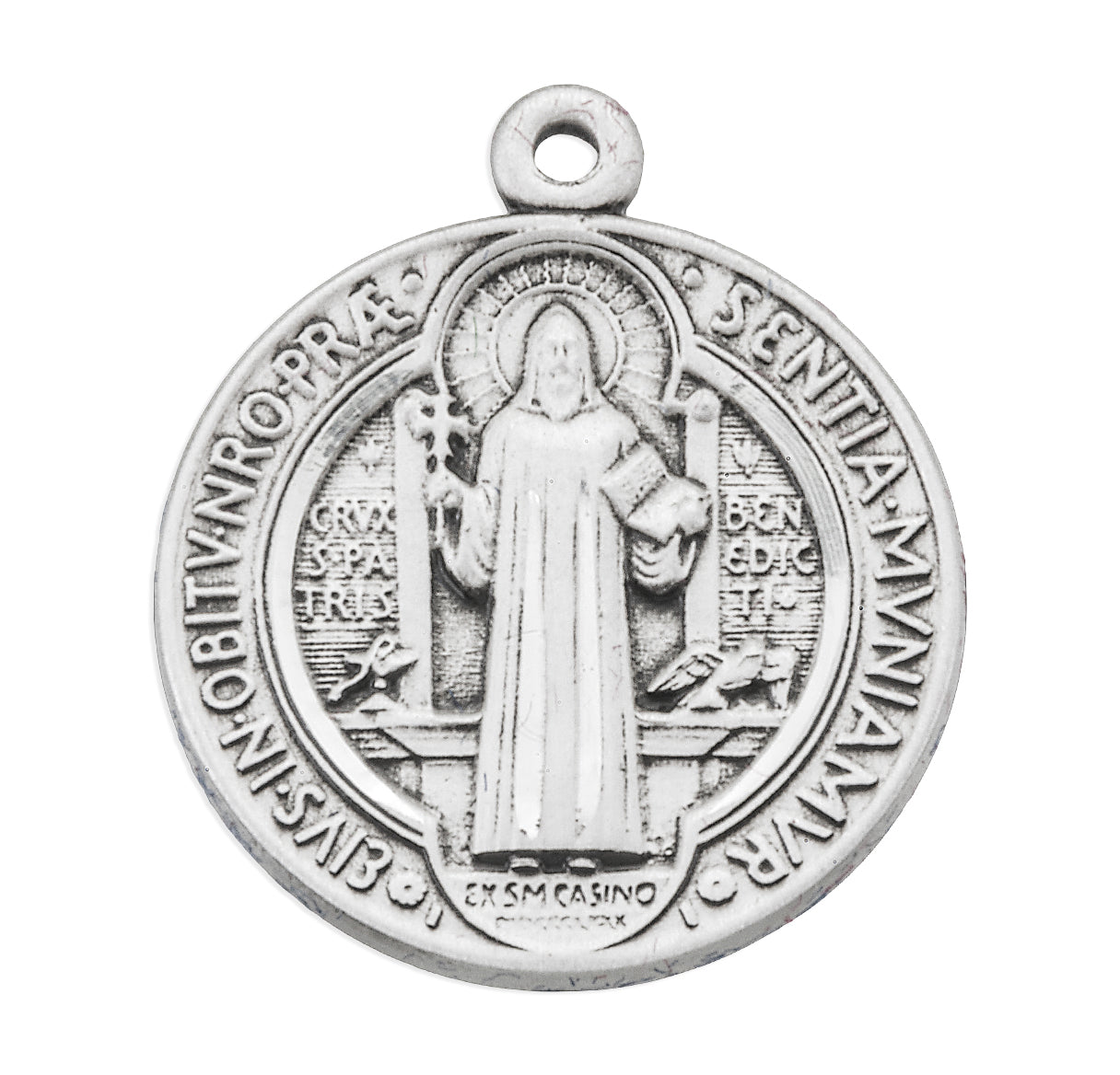 St. Benedict Sterling Silver Medal Necklace