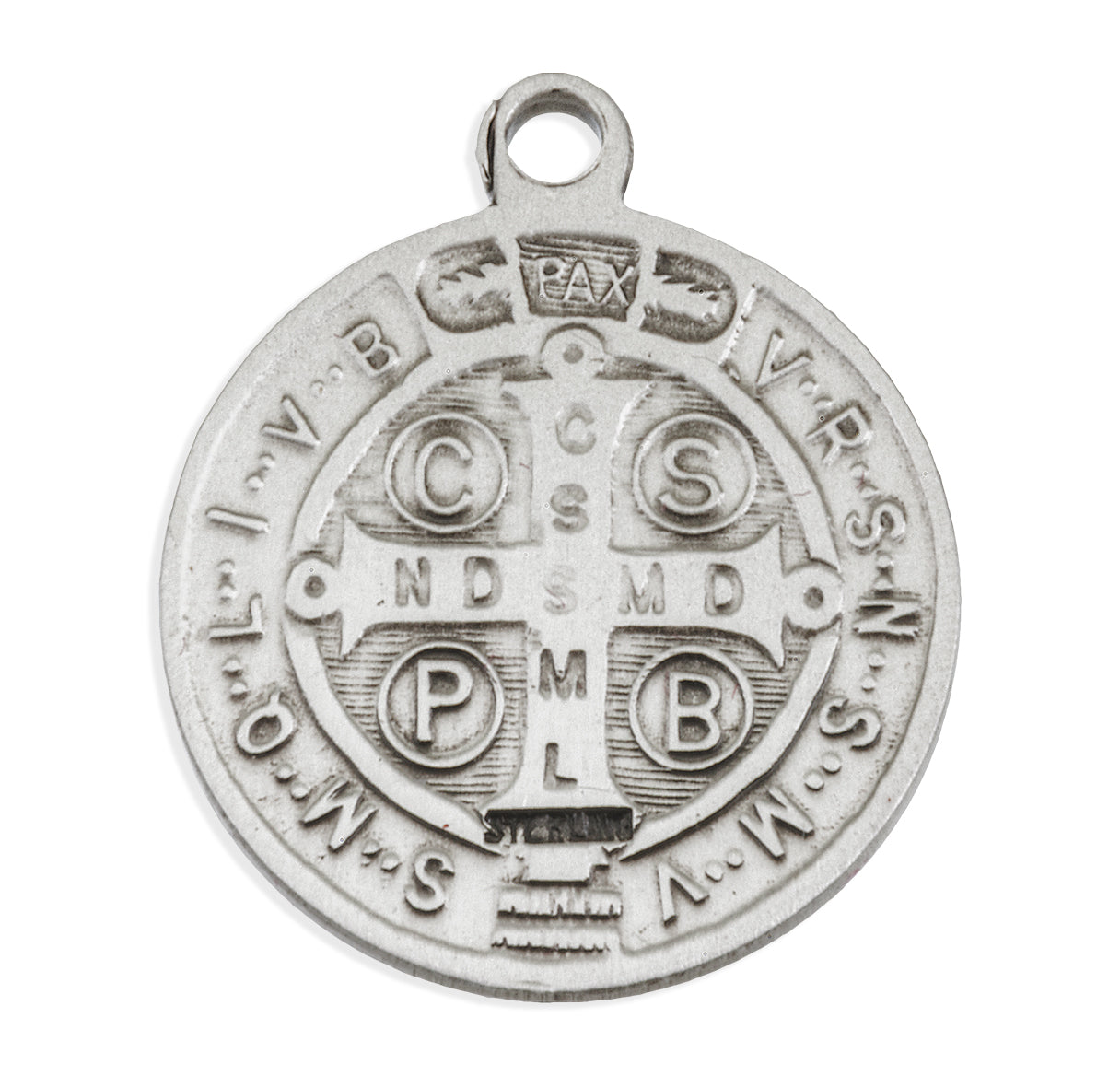 St Benedict Necklace  St Benedict Medals Pendant on a 22 inch Silver –  firstorganicbaby