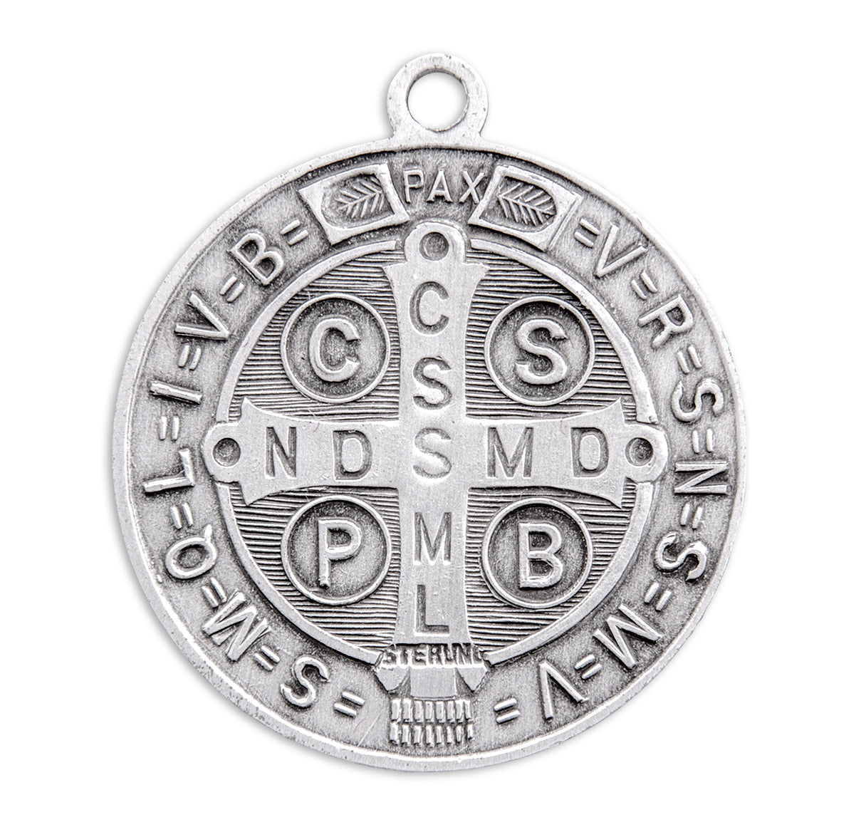 St. Benedict Sterling Silver Medal Necklace