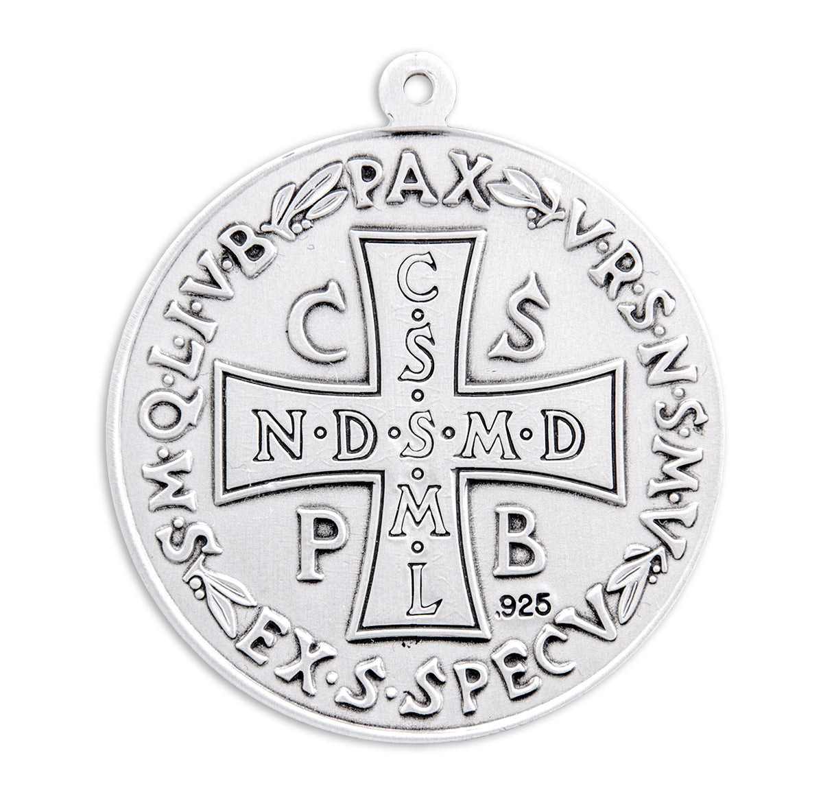 St. Benedict Sterling Silver Medal Necklace